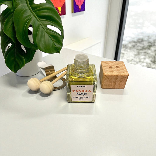 Vanilla Breeze Car Diffuser - Glass Reed Bottle