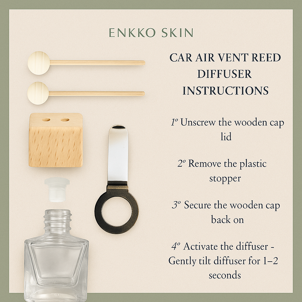 Baby Powder Car Diffuser – Glass Reed Bottle