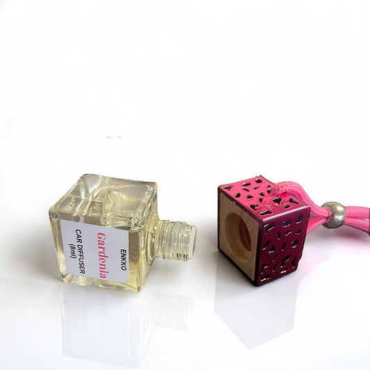 Gardenia Car Diffuser - Glass Hanging Bottle