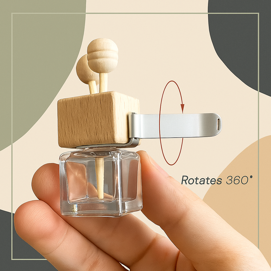 Baby Powder Car Diffuser – Glass Reed Bottle