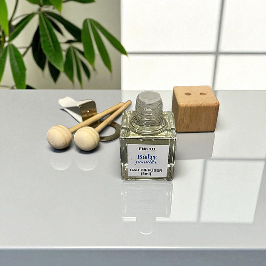 Baby Powder Car Diffuser – Glass Reed Bottle