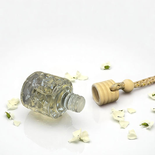 Jasmine Car Diffuser - Glass Hanging Bottle