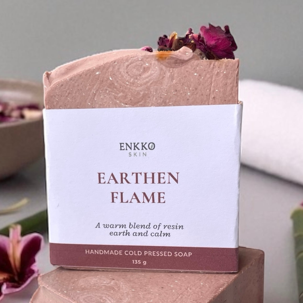 Earthen Flame - with Moroccan Red & French Pink Clay