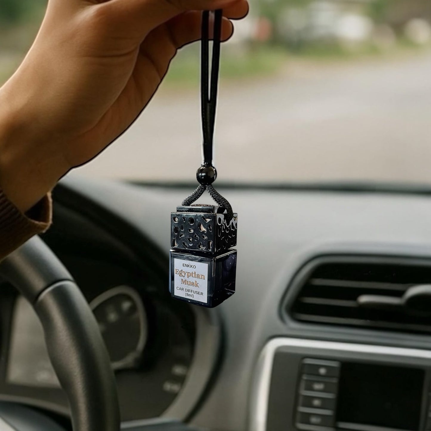 Egyptian Musk Car Diffuser - Glass Hanging Bottle