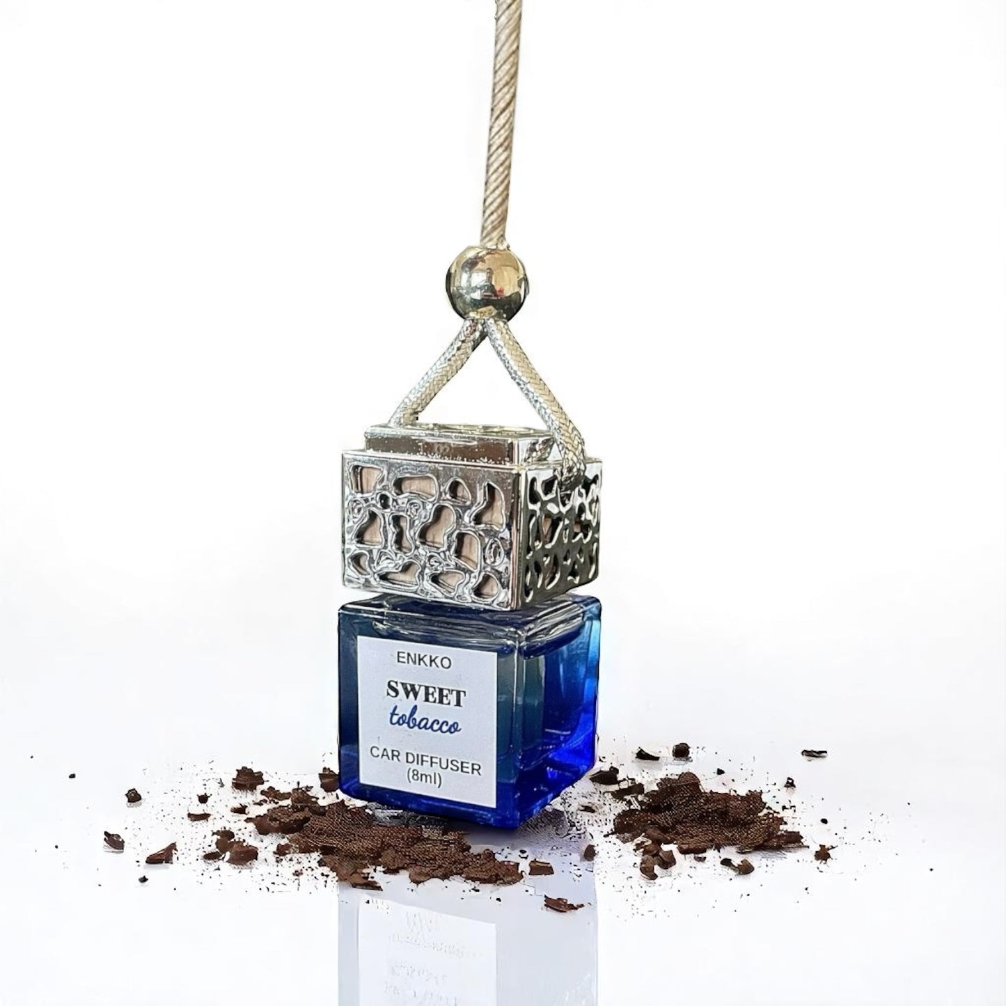 Sweet Tobacco Car Diffuser. Glass Hanging Bottle