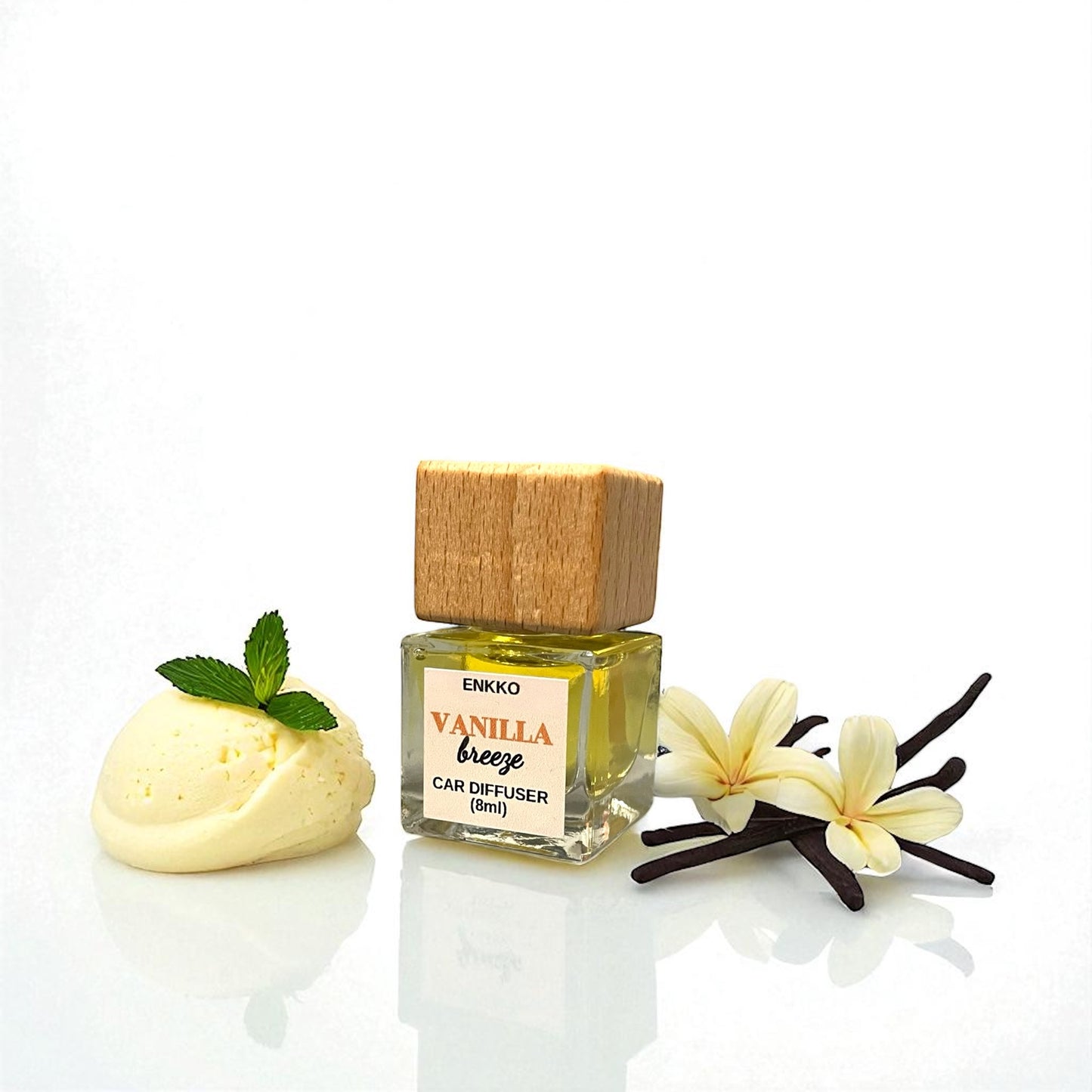 Vanilla Breeze Car Diffuser - Glass Reed Bottle