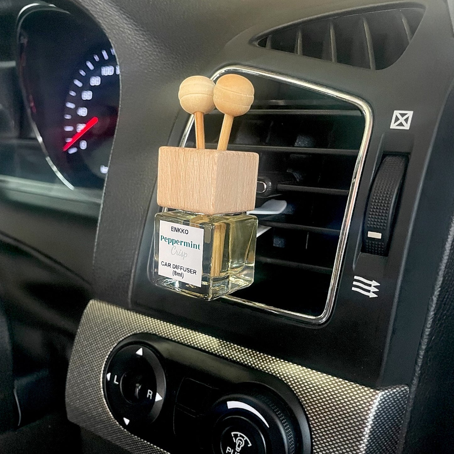 Peppermint Crisp Car Diffuser - Glass Reed Bottle