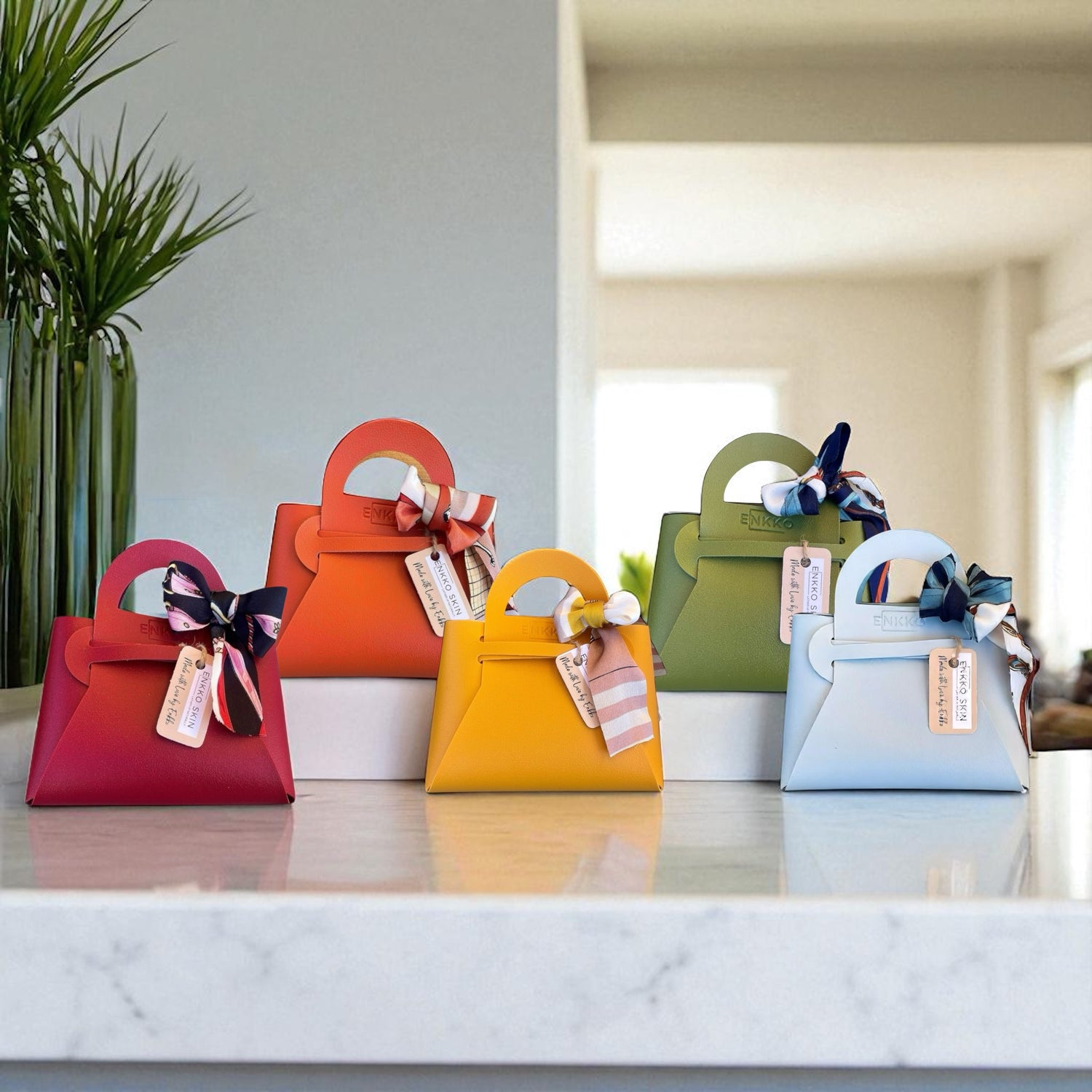 Faux Leather Mini Gift Bags - Designed to elevate simple gestures with quiet charm and reusability.