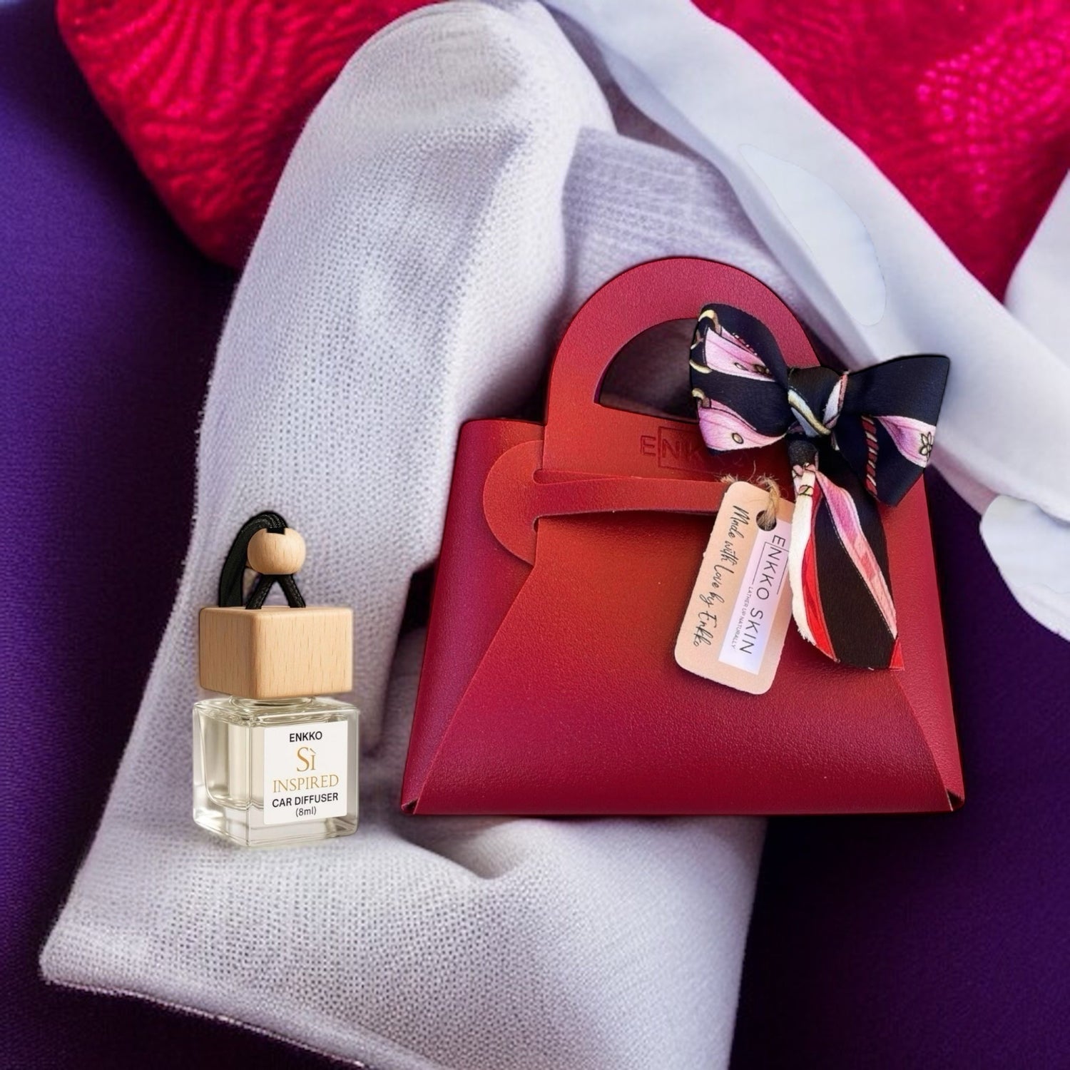 Faux Leather Mini Gift Bags - Chic, reusable gift bags made for thoughtful giving. Add a touch of softness and sophistication to any present.