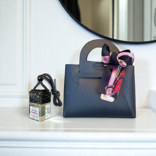 Black Raspberry & Faux Leather Gift Set - Onyx Black