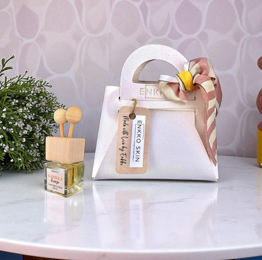 Vanilla Breeze & Faux Leather Gift Set - Snow White