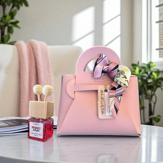 Berry Blush & Faux Leather Gift Set - Blush Pink