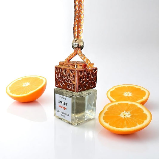 Sweet Orange Car Diffuser - Glass Hanging Bottle