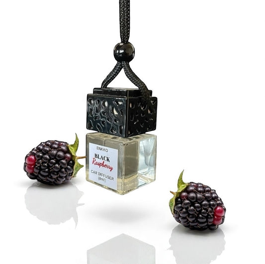 Black Raspberry Car Diffuser - Glass Hanging Bottle