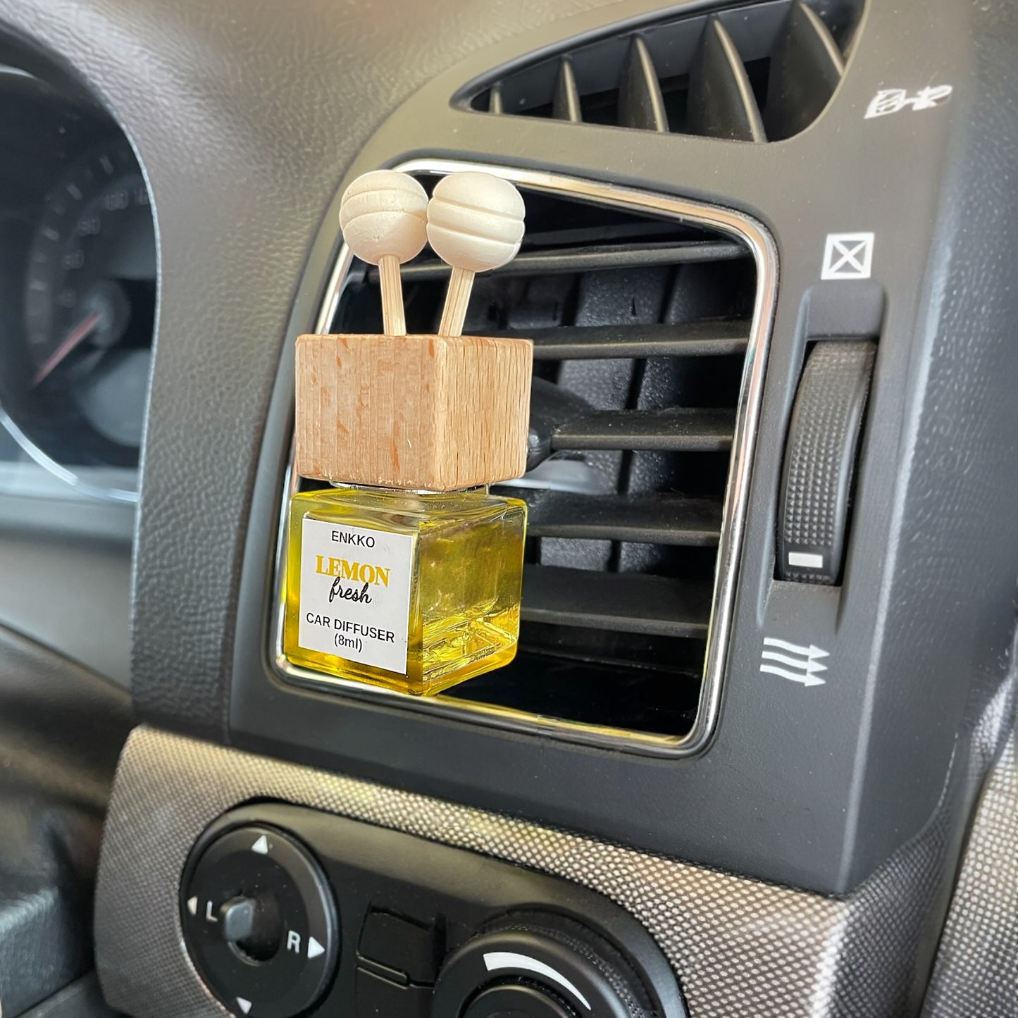 Lemon Fresh Car Diffuser - Glass Reed Bottle