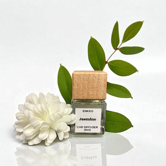 Jasmine Car Diffuser - Glass Reed Bottle