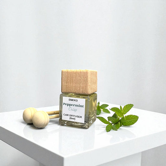 Peppermint Crisp Car Diffuser - Glass Reed Bottle