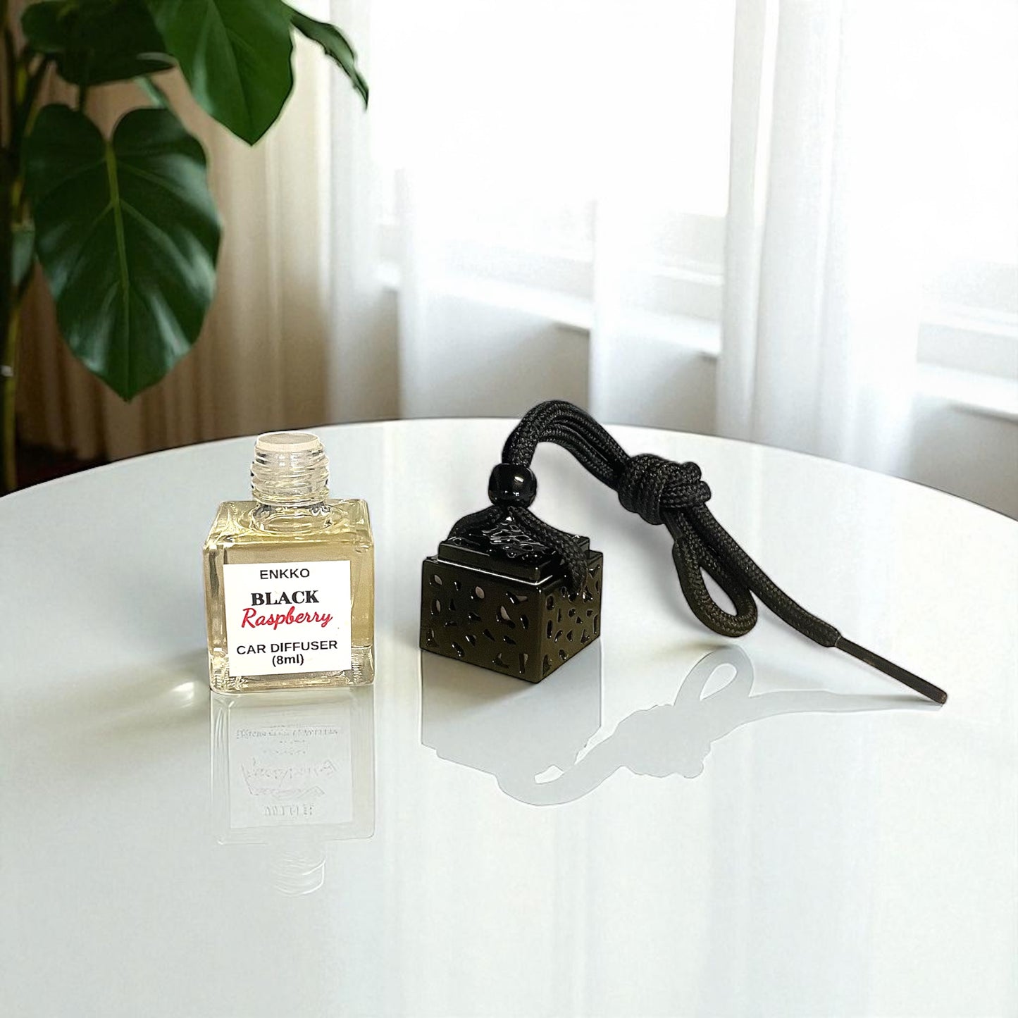 Black Raspberry Car Diffuser - Glass Hanging Bottle